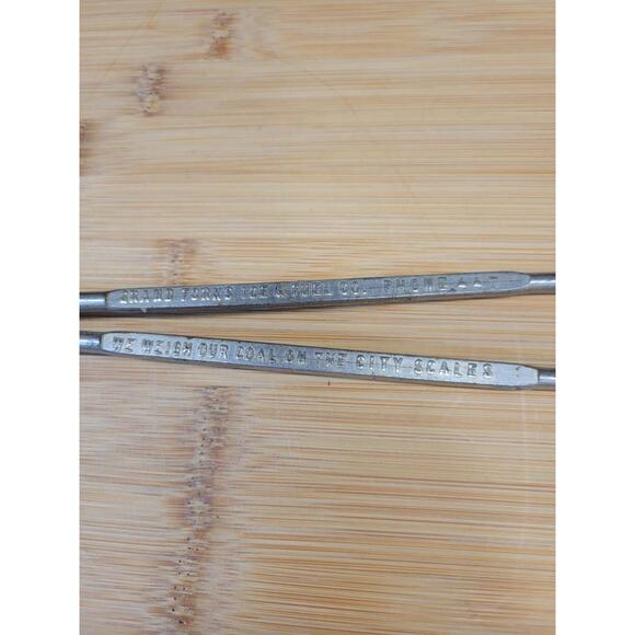 Vintage Grand Forks ND Ice & Fuel Company Advertising Meat Fork - Picture 4 of 8